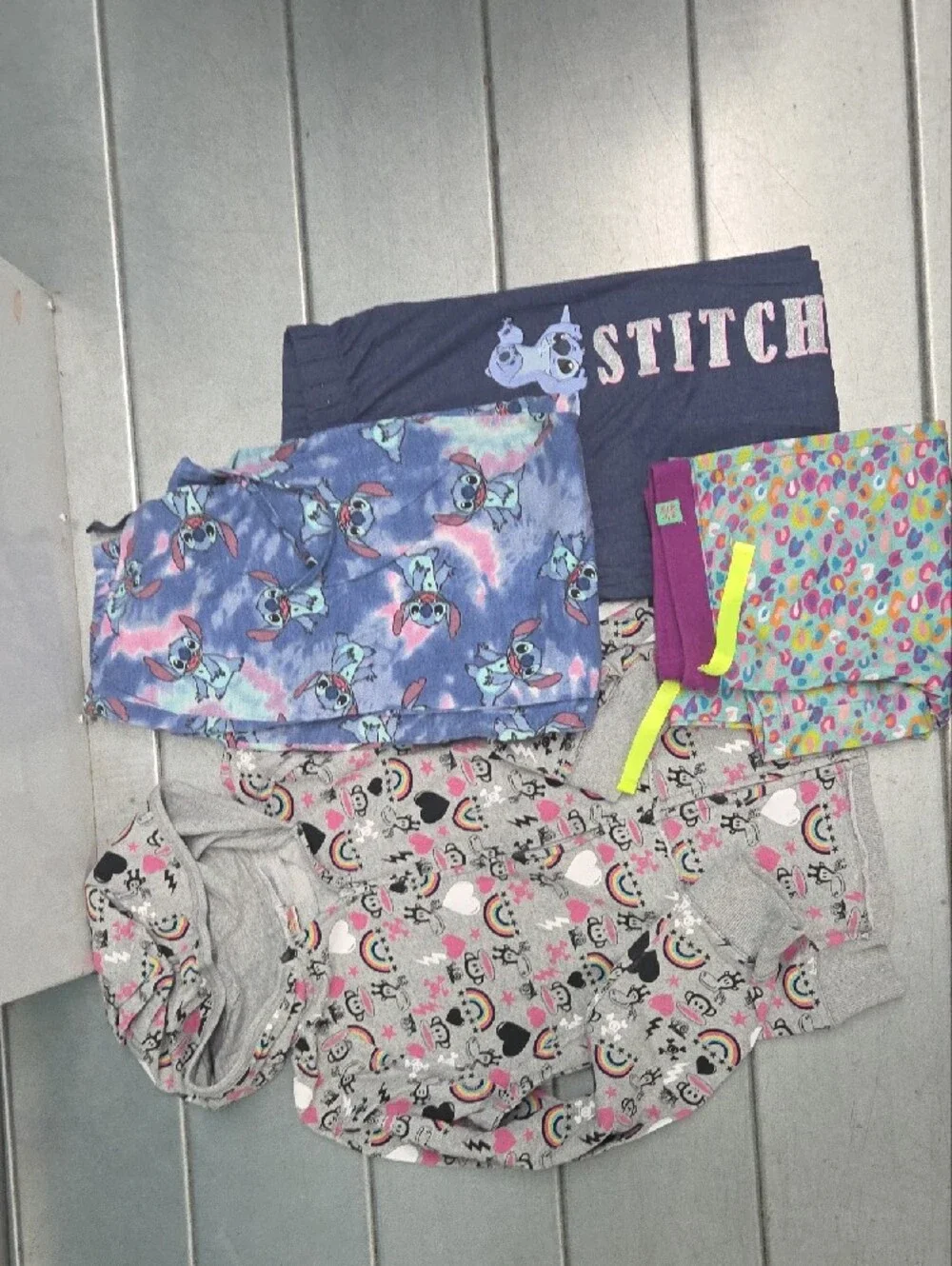 & Character Kids Pajama Set - Blue, Gray, Multicolor